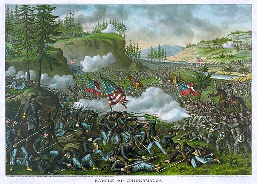Battle of Chickamauga by Kurz and Allison
